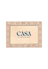 Blush Pink Mosaic Wooden Frame 6x4" - Casa by Josephine Jenno