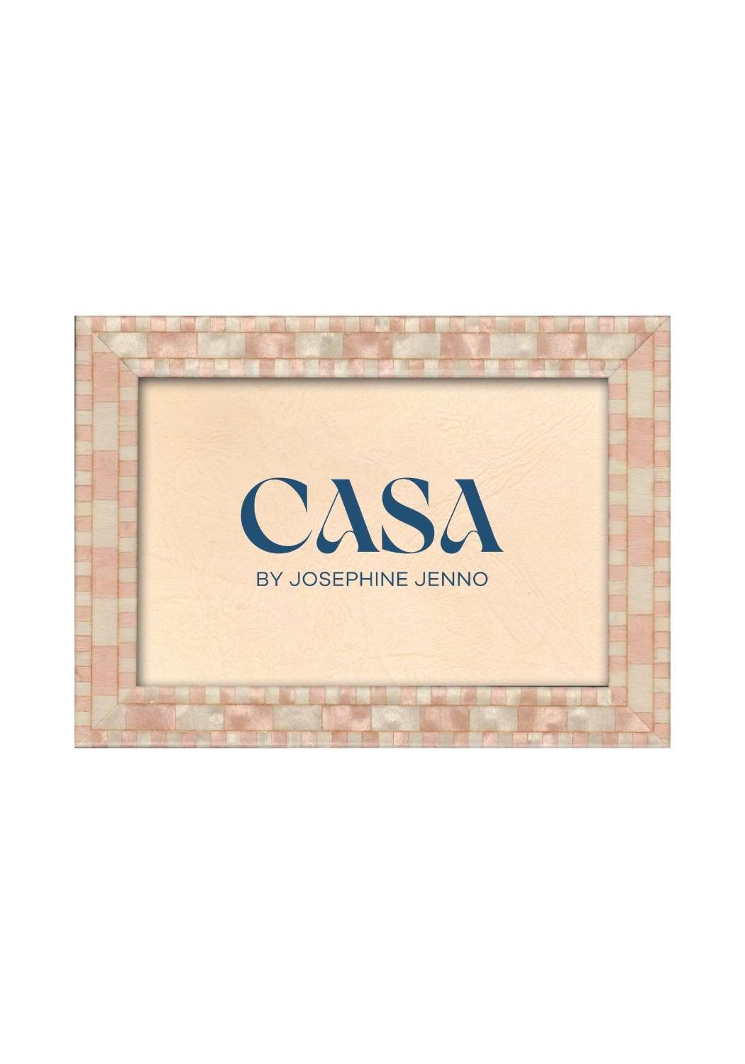 Blush Pink Mosaic Wooden Frame 7x5" - Casa by Josephine Jenno