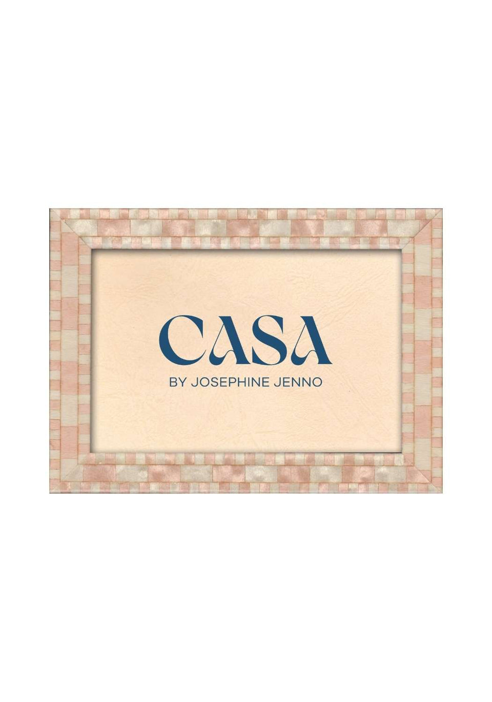 Blush Pink Mosaic Wooden Frame 7x5" - Casa by Josephine Jenno