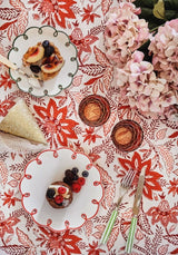 Bossa Nova Tablecloth - Red - Casa by Josephine Jenno