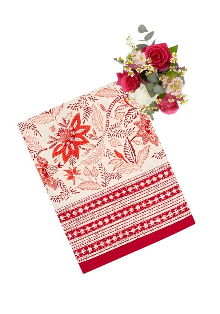 Bossa Nova Tablecloth - Red - Casa by Josephine Jenno