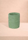 Savannah Rattan Bottle Holder - Green
