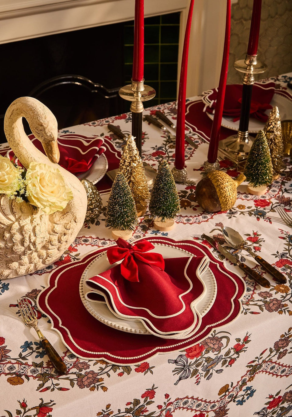 Crimson Romance Velvet Bow Collection