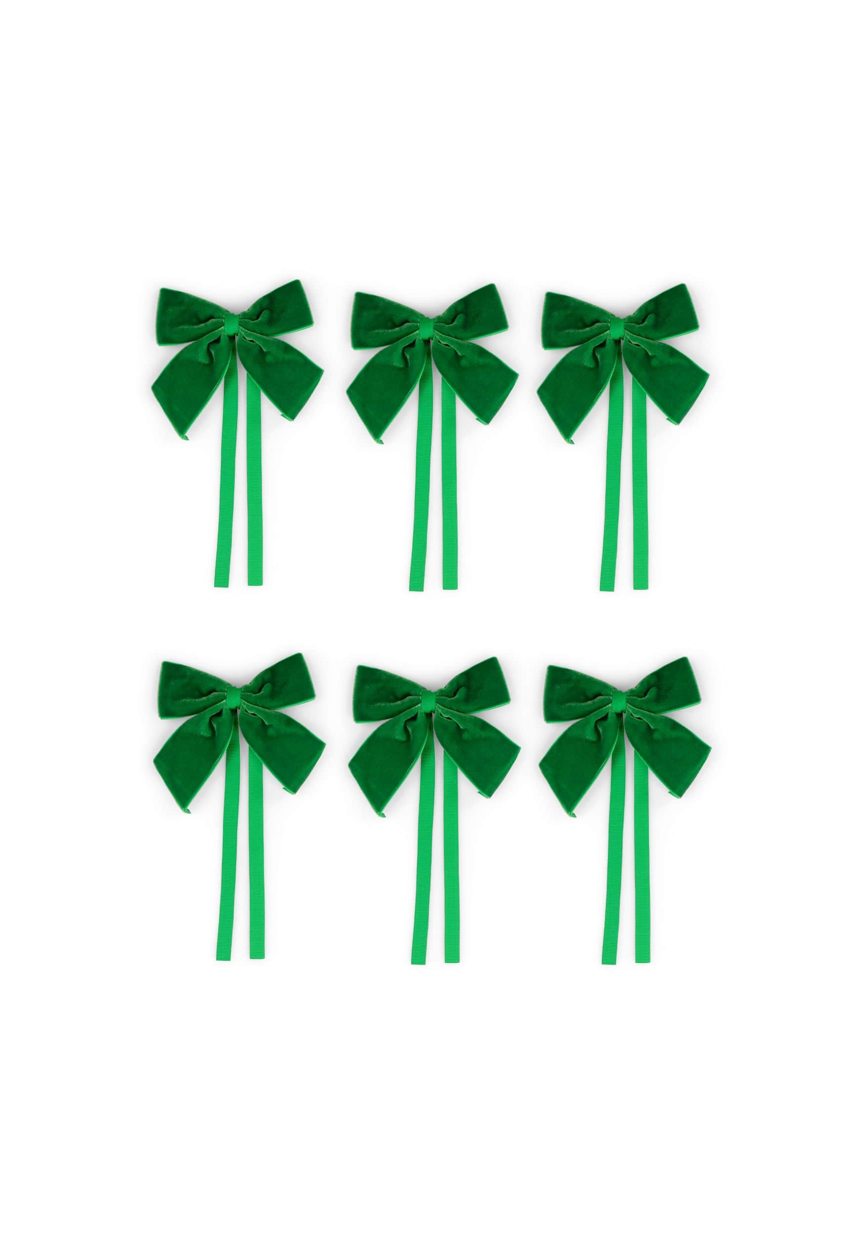 Forest Green Velvet Bow Collection