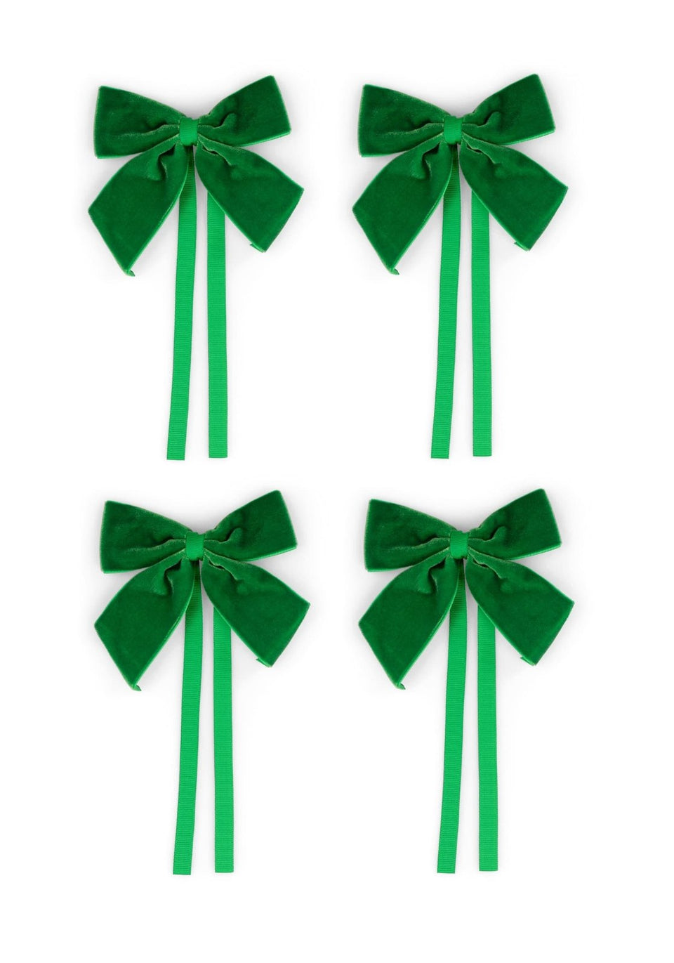 Forest Green Velvet Bow Collection