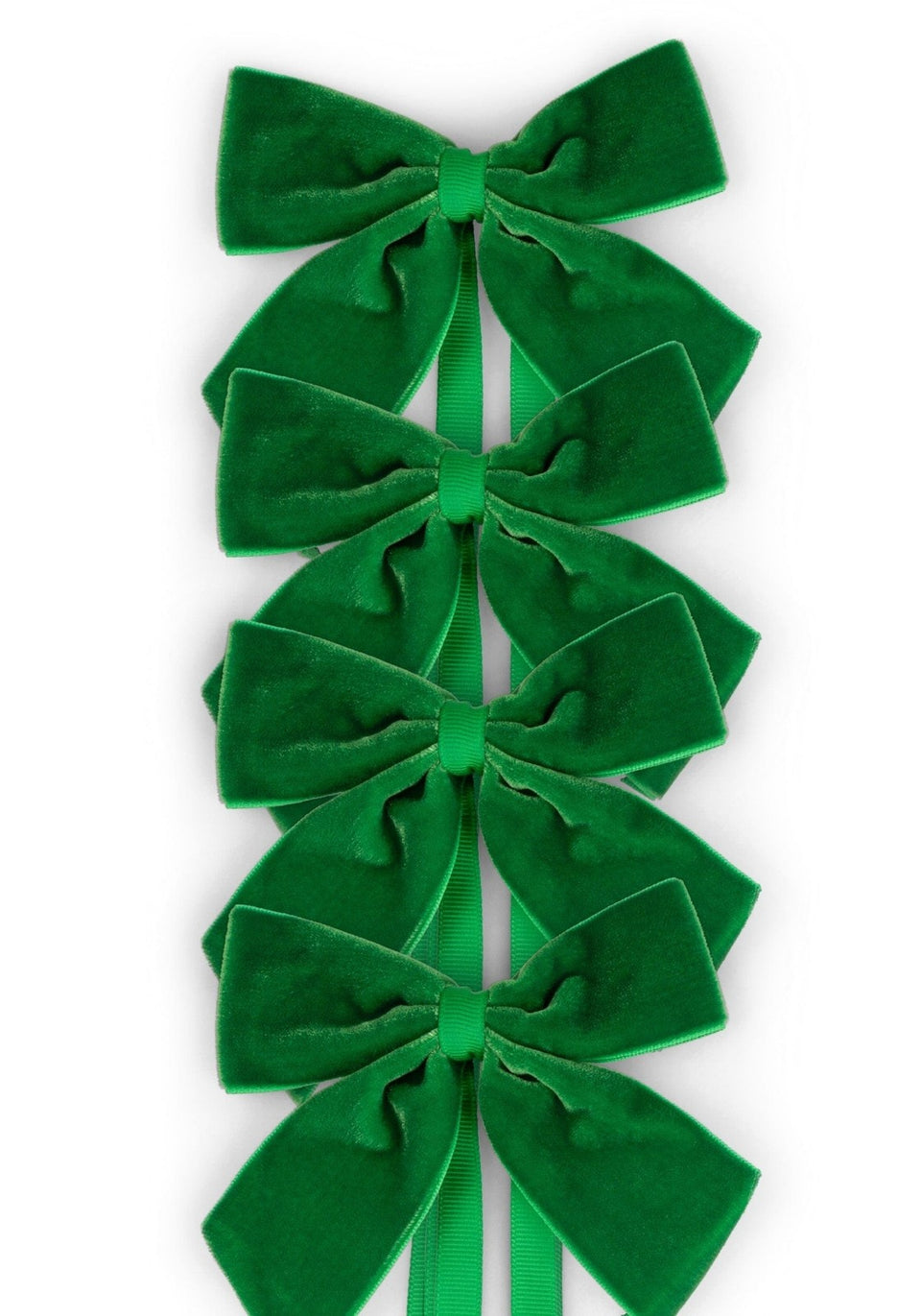 Forest Green Velvet Bow Collection