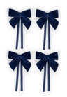 Midnight Navy Velvet Bow Collection