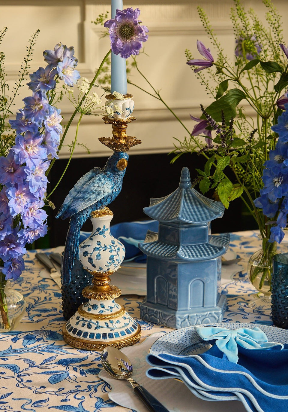 Powder Blue Velvet Bow Collection