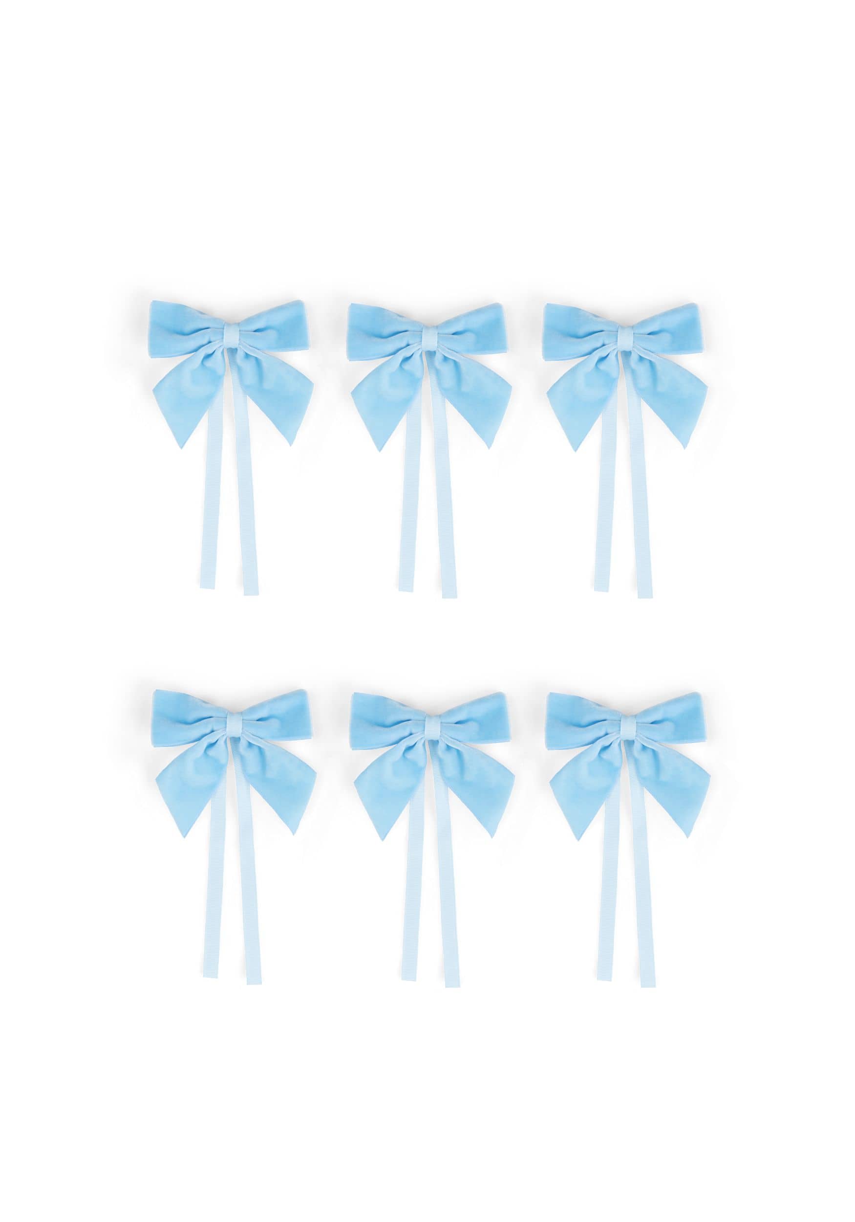Powder Blue Velvet Bow Collection