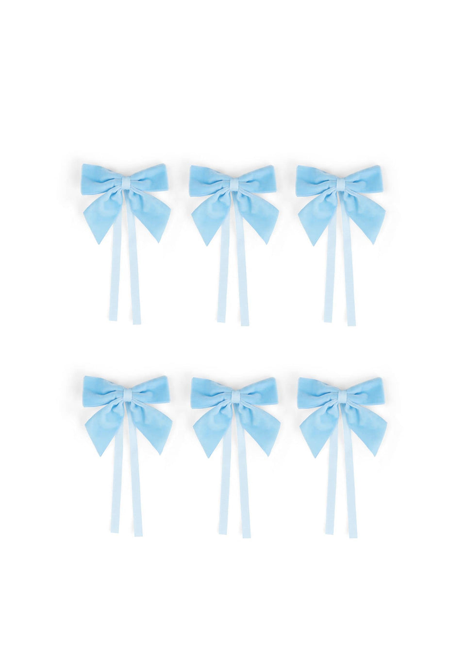 Powder Blue Velvet Bow Collection