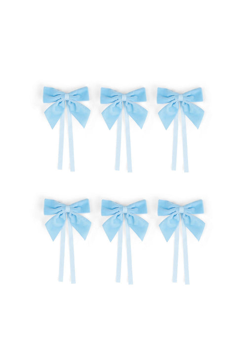 Powder Blue Velvet Bow Collection