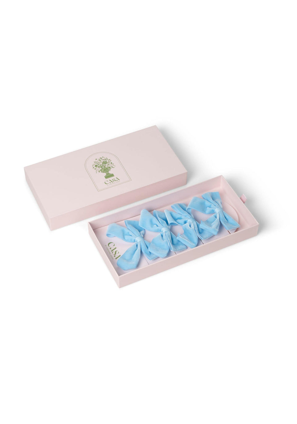 Powder Blue Velvet Bow Collection
