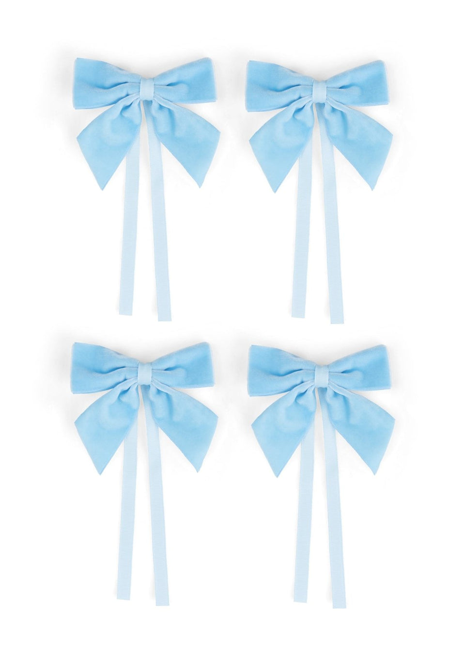 Powder Blue Velvet Bow Collection