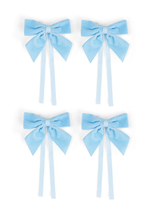 Powder Blue Velvet Bow Collection