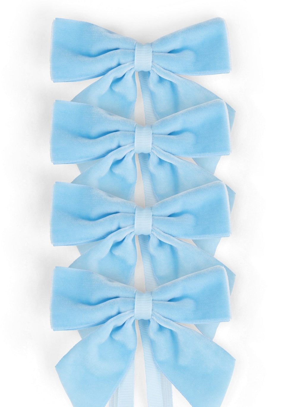 Powder Blue Velvet Bow Collection
