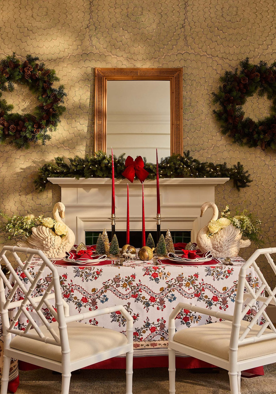 Velvet Classic: Burgundy Bow Tie Ornament