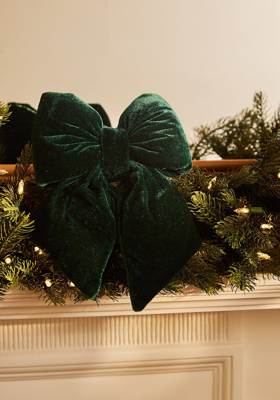 Velvet Classic: Green Bow Tie Ornament