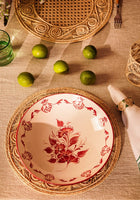 Cara Shell Serving Bowl, Red