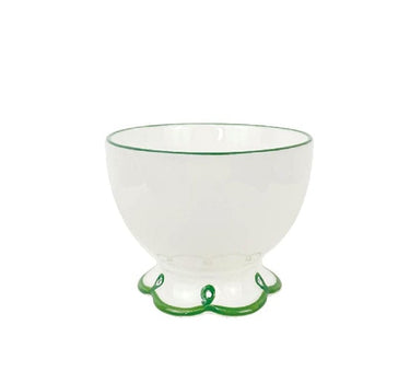 Glorious Green Scalloped Bowl - Set of 4