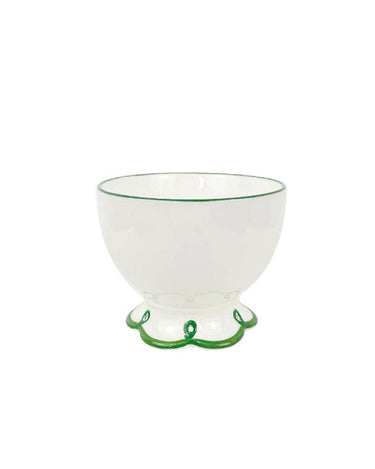 Glorious Green Scalloped Bowl - Set of 4