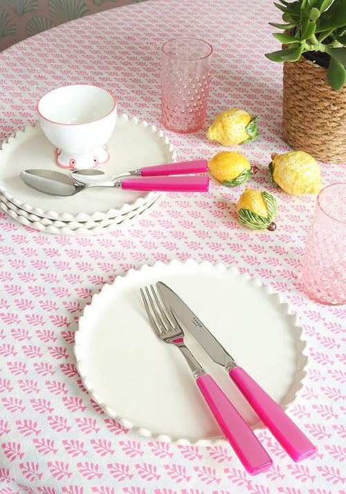 Pretty In Pink Scalloped Bowl - Set of 4