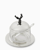 Bridgerton Deer Silver Jar and Spoon - Casa by Josephine Jenno