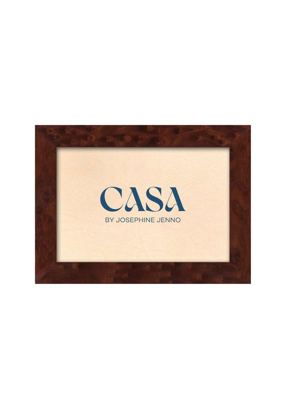 Brown Wooden Photo Frame 6x4" - Casa by Josephine Jenno