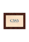 Brown Wooden Photo Frame 6x4"