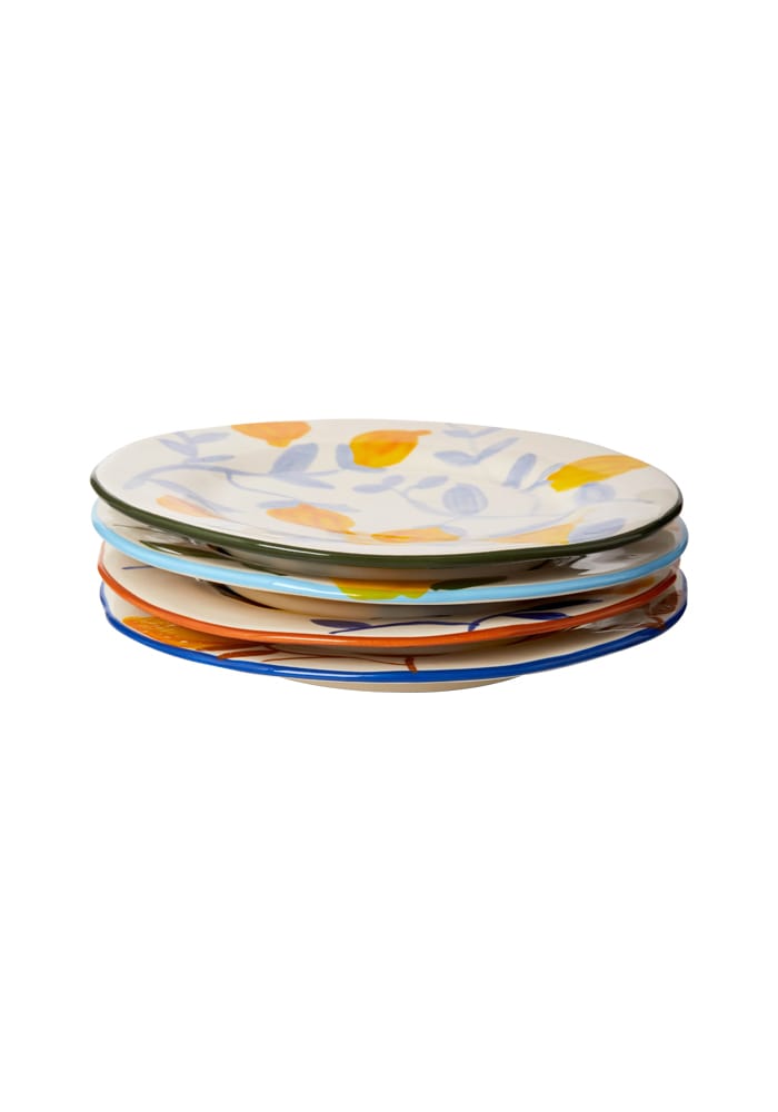 Buds in May Lunch Plates After Matisse - Set of 4 - Casa by Josephine Jenno