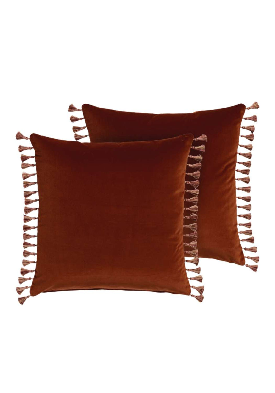 Burgandy Velvet Cushion Cover - With Tassels! - Casa by Josephine Jenno