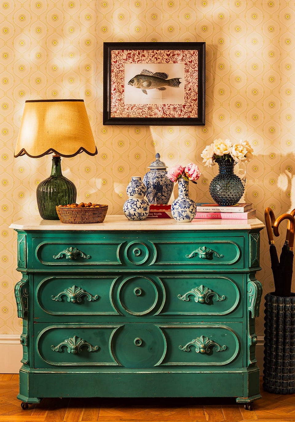 Camelot's Vintage Fish Study III - Casa by Josephine Jenno