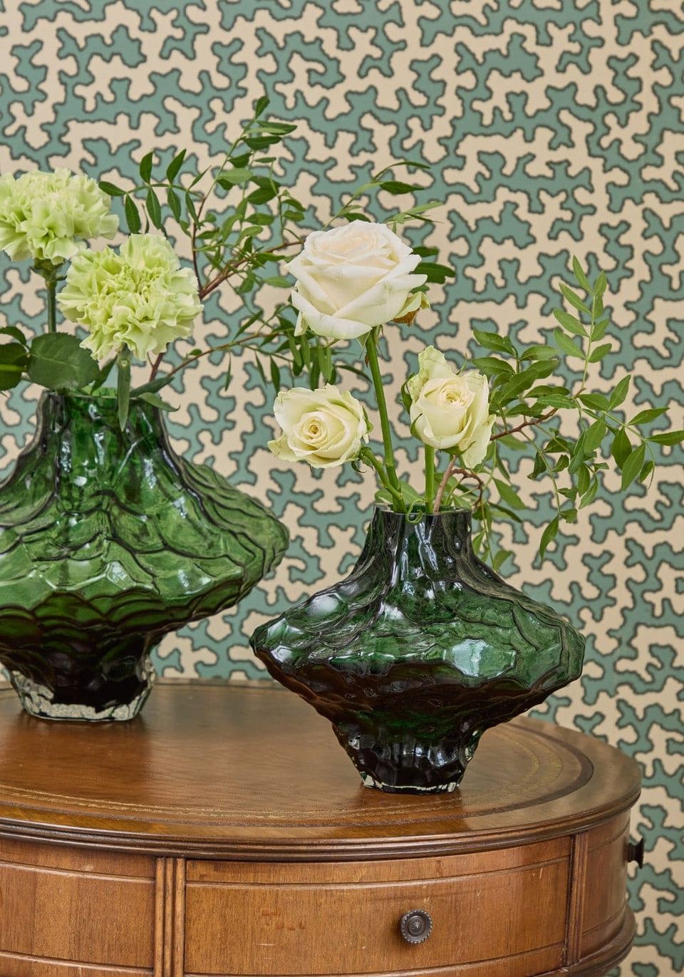 Camilla Emerald Ripple Vase - Casa by Josephine Jenno