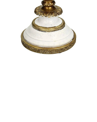 White & Gold Bird Candle Holder