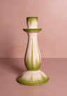 Cara Shell Candle Holder, Green