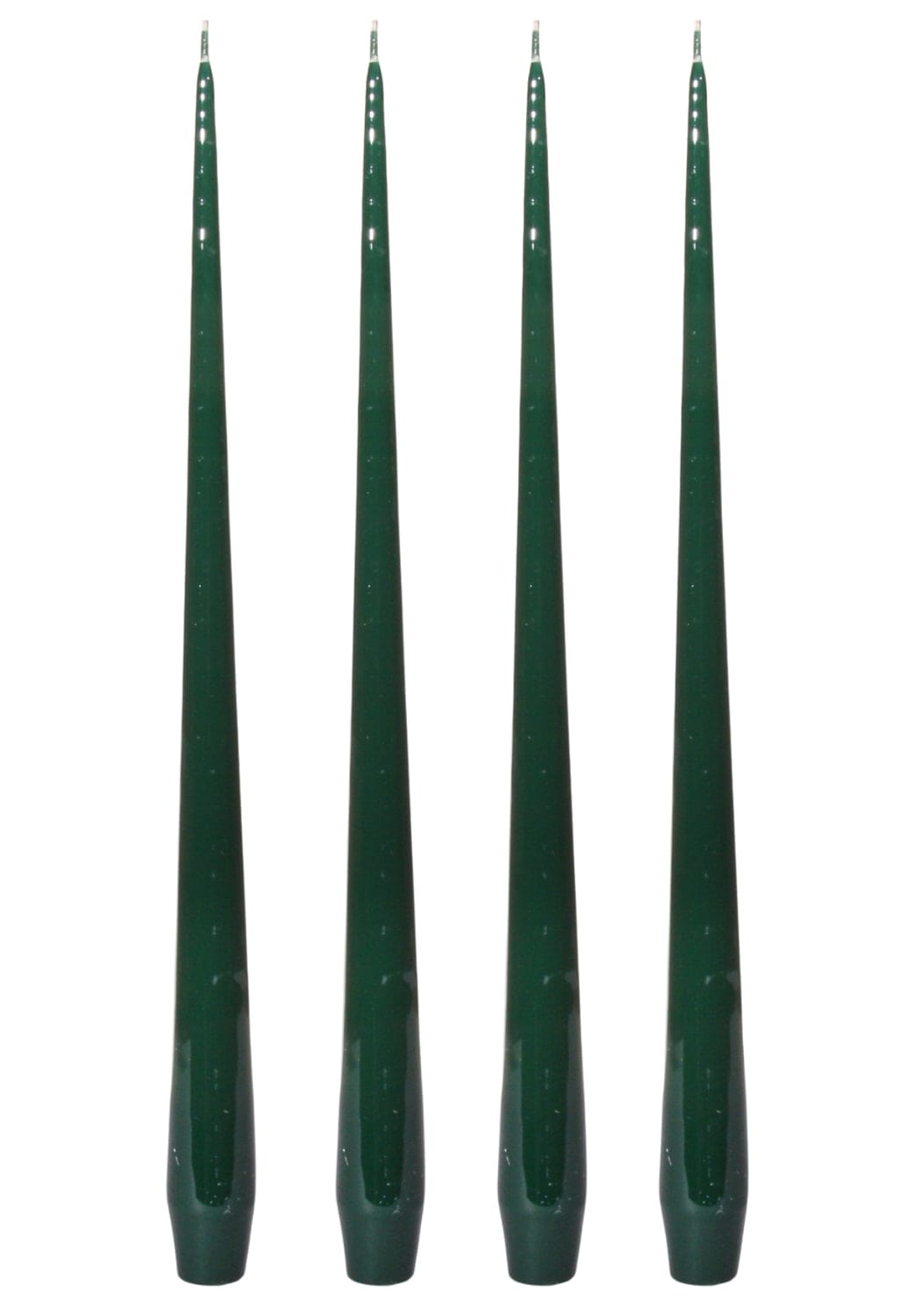 Aurora Small Slender Taper Candles - Green