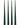 Aurora Small Slender Taper Candles - Green