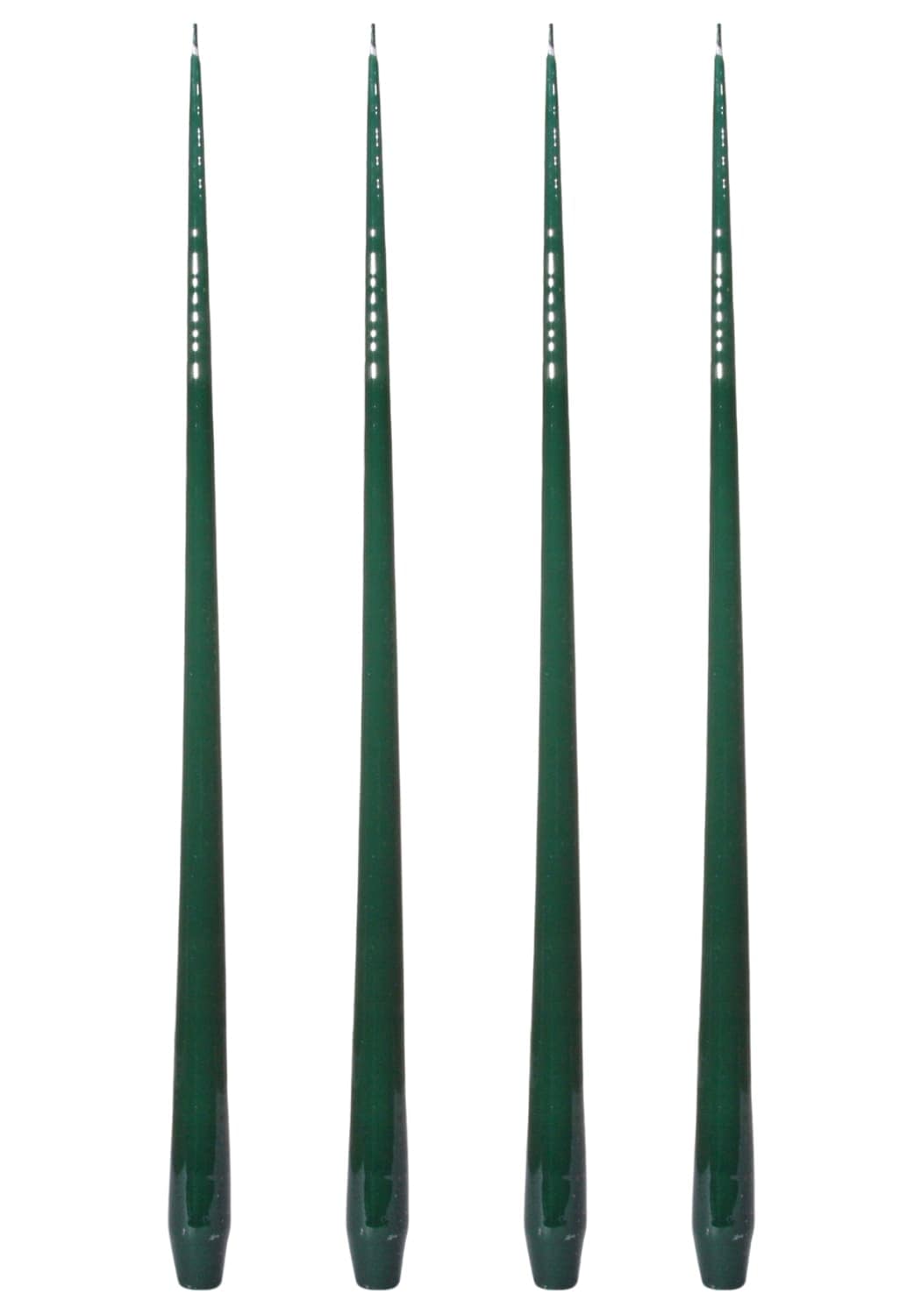 Aurora Tall Slender Taper Candles - Green