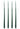 Aurora Tall Slender Taper Candles - Green