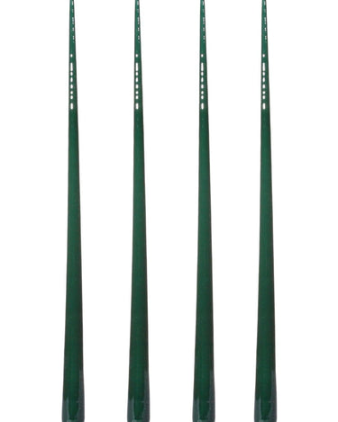 Aurora Tall Slender Taper Candles - Green