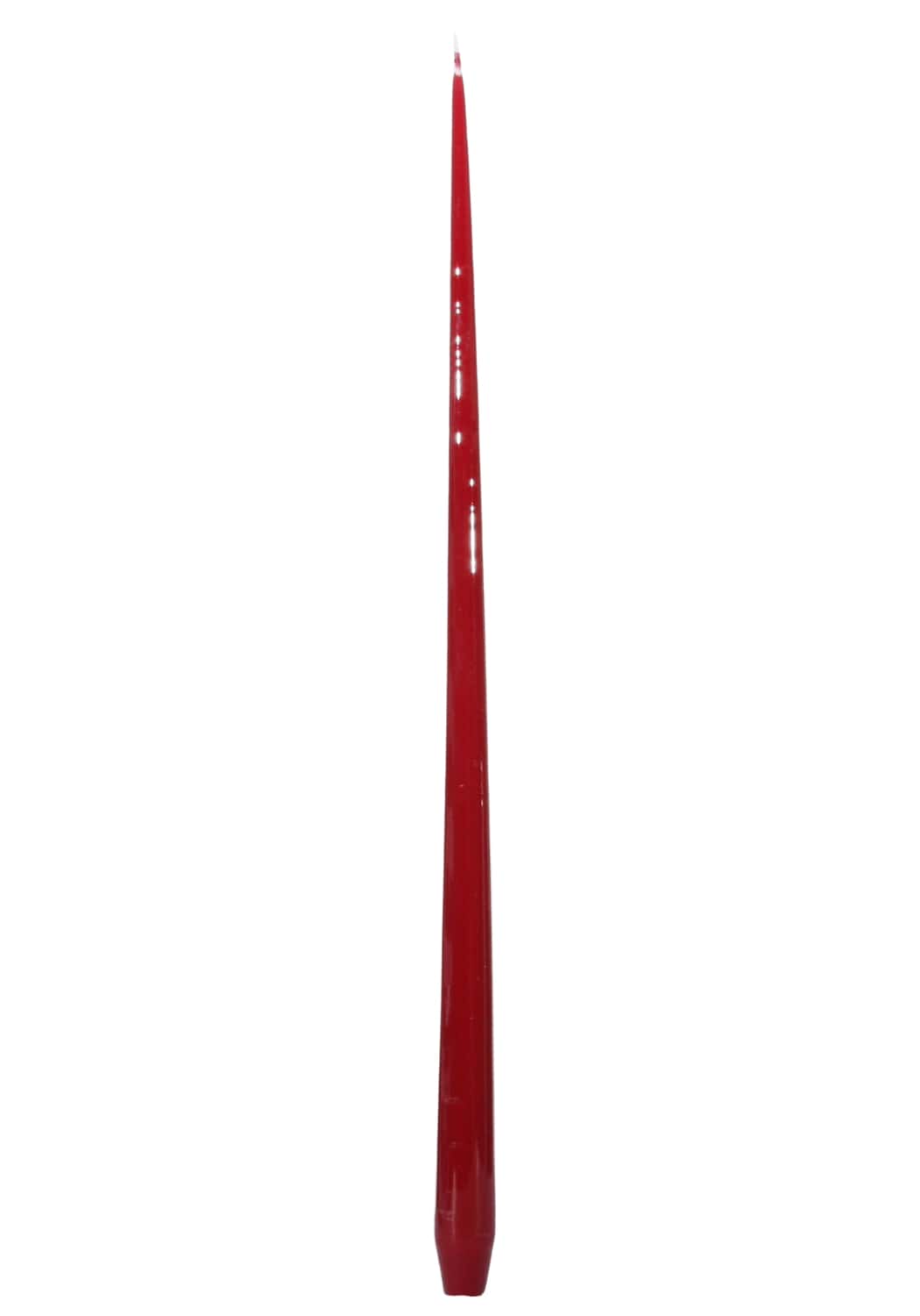 Aurora Tall Slender Taper Candles - Red