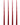 Aurora Tall Slender Taper Candles - Red