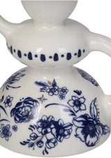Candle Stick Cup Blue 9x9x12cm