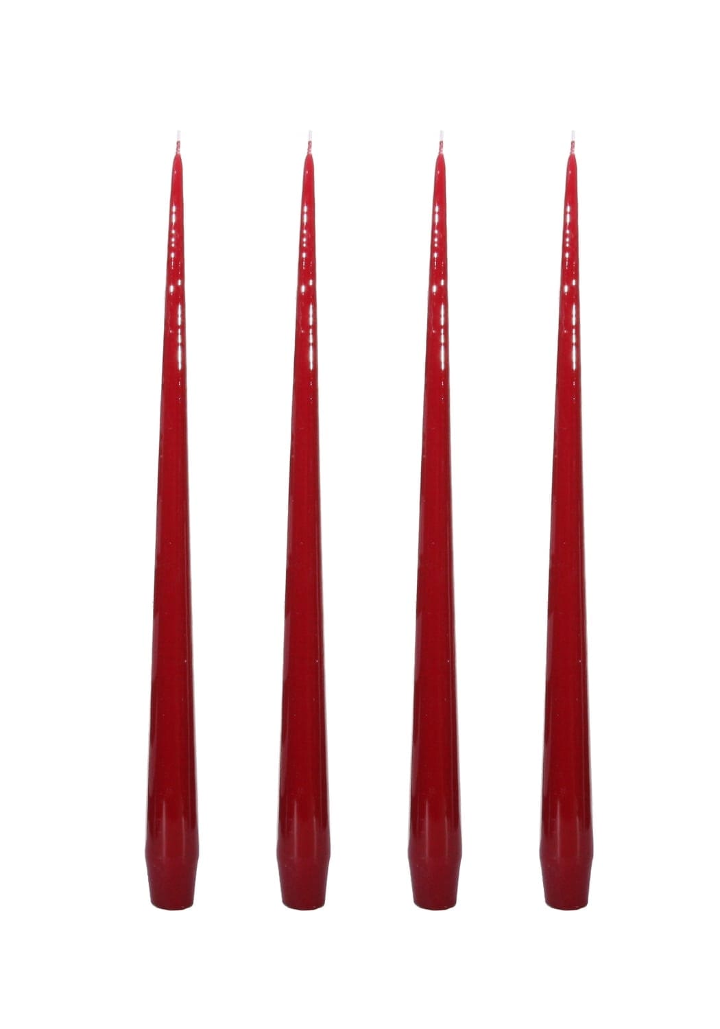 Candles 4pcs burgundy 35cm h35cm