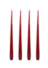 Aurora Medium Slender Taper Candles - Red