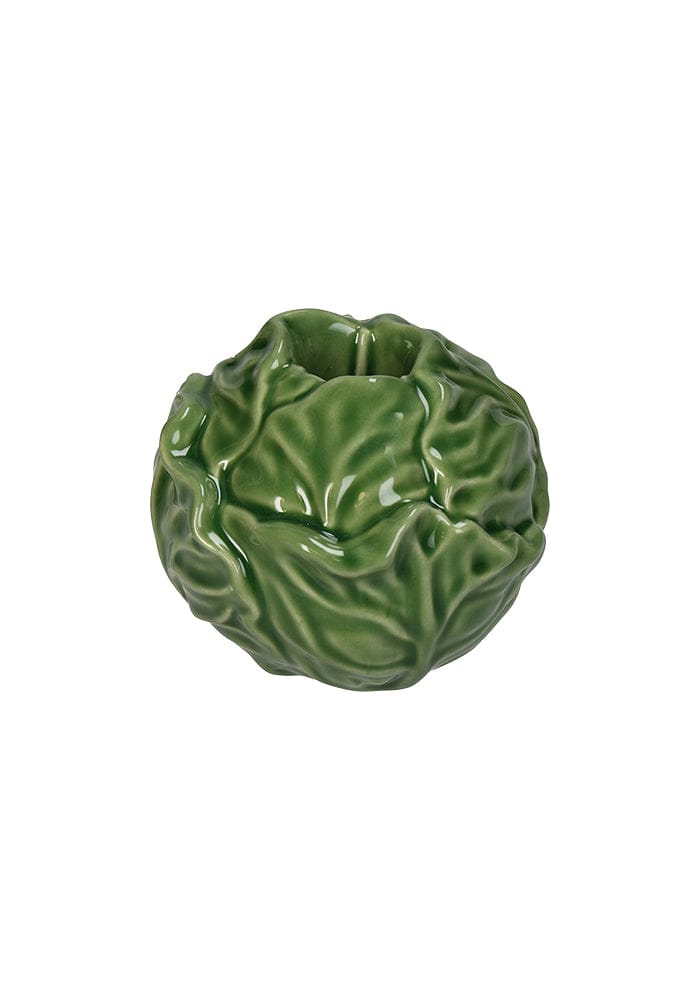 Green Cabbage Candle Holder