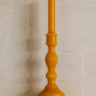 Candlestick Shaped Candle Ochre Large- Set of 2