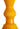 Candlestick Shaped Candle Ochre Large- Set of 2