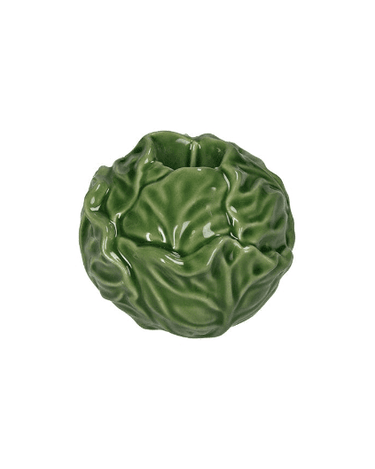 Green Cabbage Candle Holder