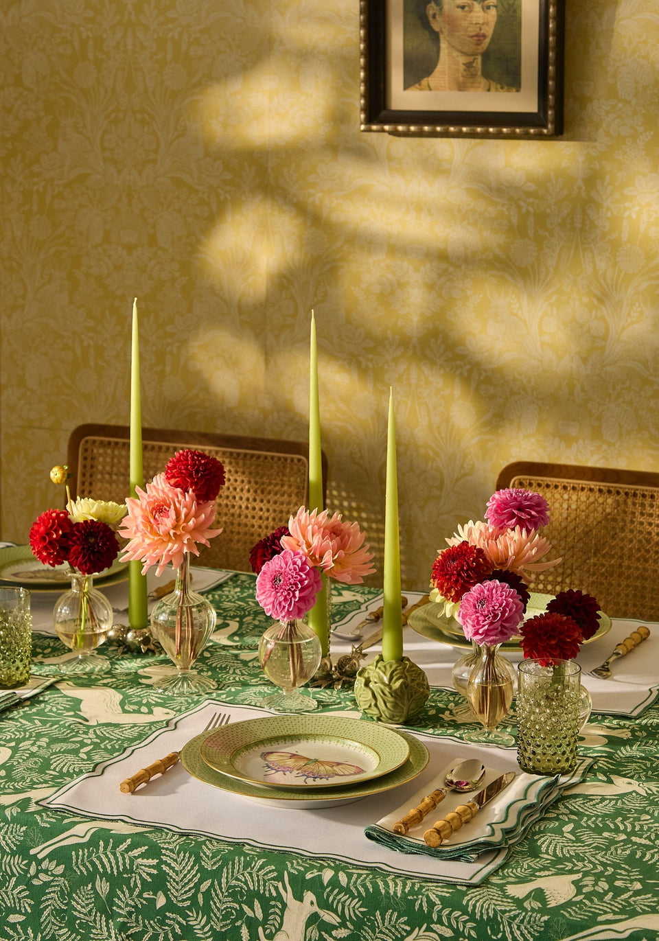 Candles Holders Green Cabbage Candle Holder