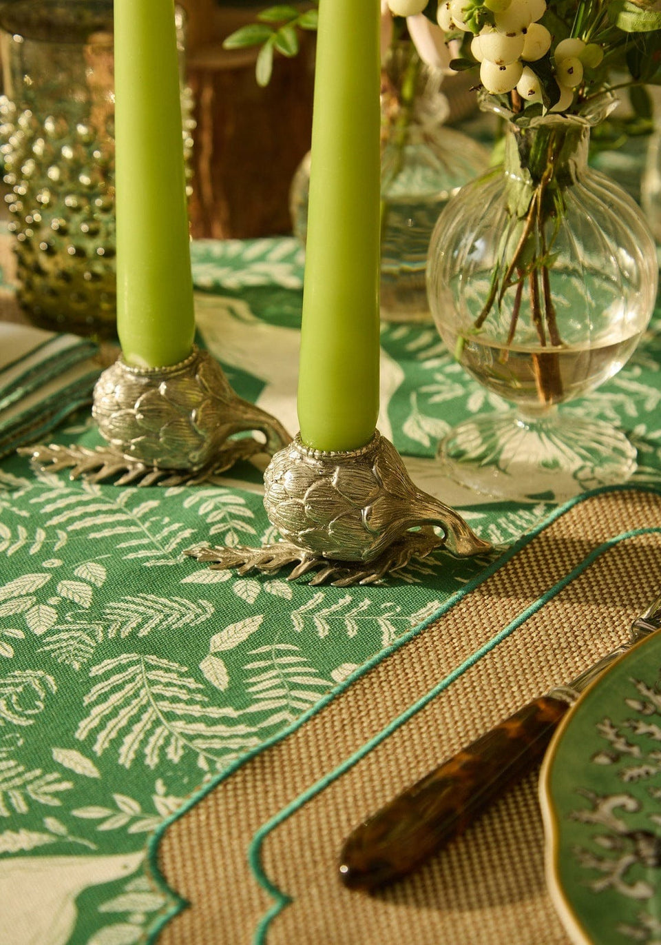 Candles Holders Pewter Artichoke Candleholder